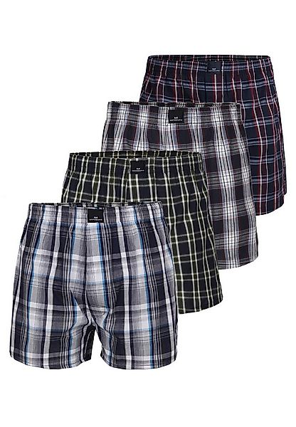 GÖTZBURG Boxershorts GÖTZBURG Herren Boxershort blau 4er Pack (4-St) günstig online kaufen