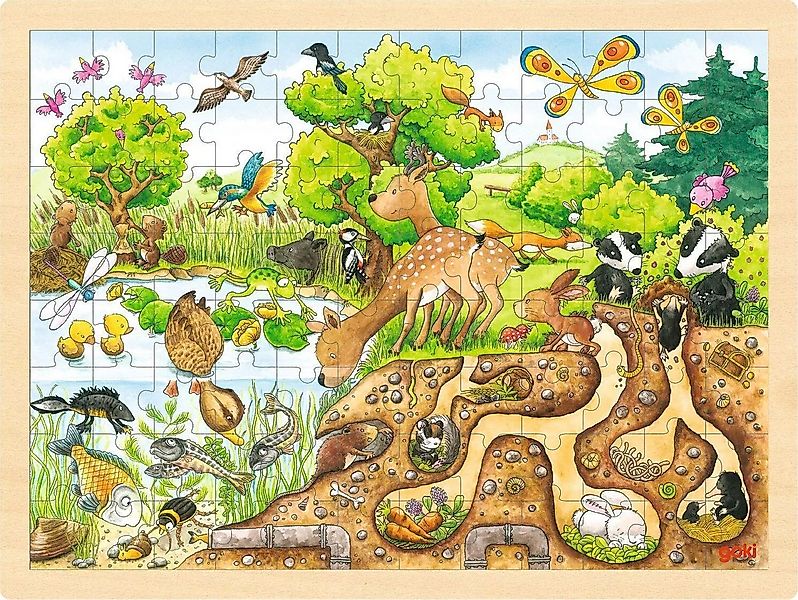 Gollnest & Kiesel Puzzle Einlegepuzzle Erlebnis Natur, 96 Puzzleteile günstig online kaufen
