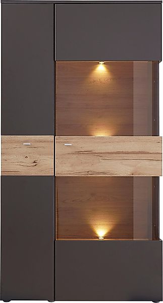 FORTE Vitrine Como Highboard, LED Beleuchtung günstig online kaufen