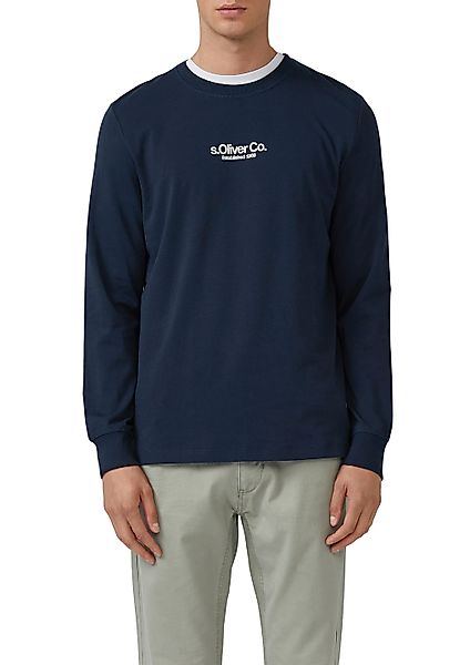 s.Oliver Langarmshirt mit Logo Schriftzug günstig online kaufen