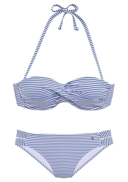s.Oliver Bügel-Bandeau-Bikini in getwisteter Optik günstig online kaufen