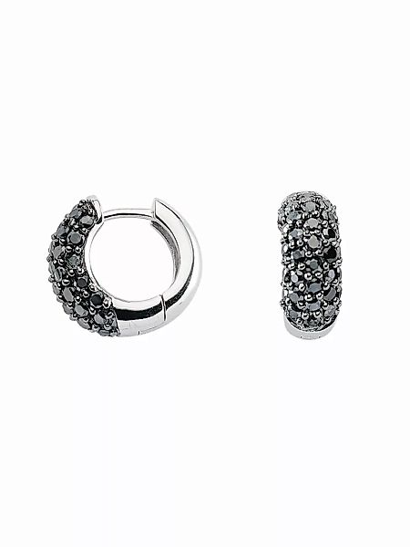 Adelia´s Paar Ohrhänger "1 Paar 925 Silber Ohrringe / Creolen mit Zirkonia günstig online kaufen