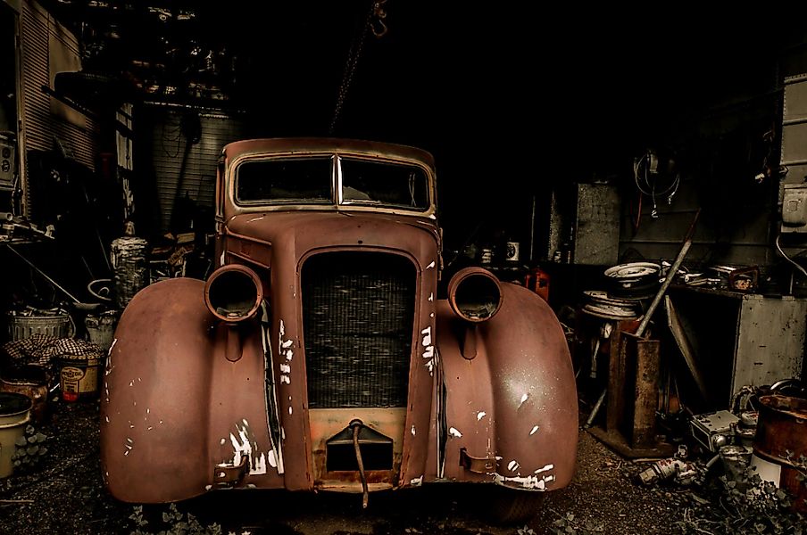 Papermoon Fototapete "Altes Auto" günstig online kaufen