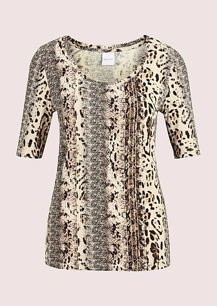 MADELEINE Kurzarmshirt "Blusenshirt Elegantes Oberteil im Animal-Design" Sh günstig online kaufen