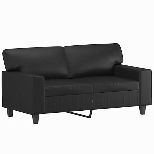 vidaXL Sofa, 2-Sitzer-Sofa Schwarz 120 cm Kunstleder günstig online kaufen