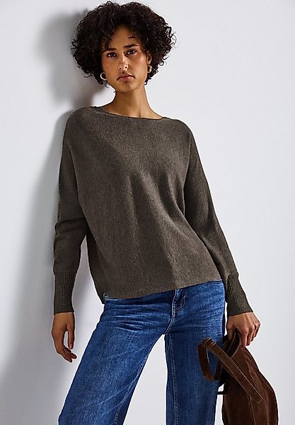 STREET ONE Strickpullover mit Rippbündchen günstig online kaufen