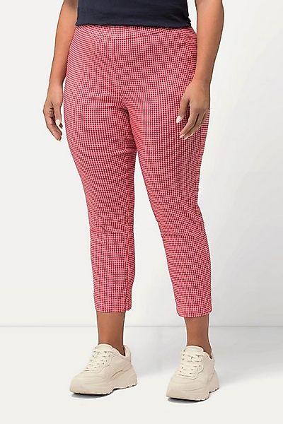 Ulla Popken Stoffhose 7/8-Bengalinhose Sienna Vichykaro hochelastisch günstig online kaufen