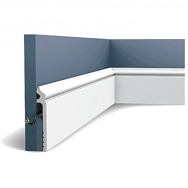 ORAC DECOR SX186 LUXXUS CONTOUR Sockelleiste Zierleiste Stuckleiste 2 m 200 günstig online kaufen
