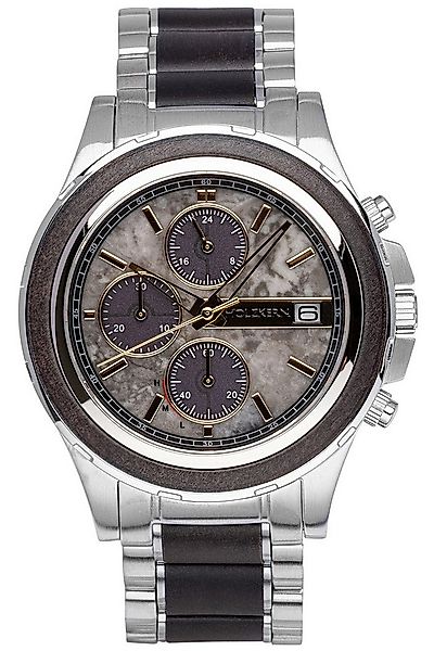 Holzkern Chronograph Solar-Chronograph Kairo Ahorn Schwarz/Marmor günstig online kaufen