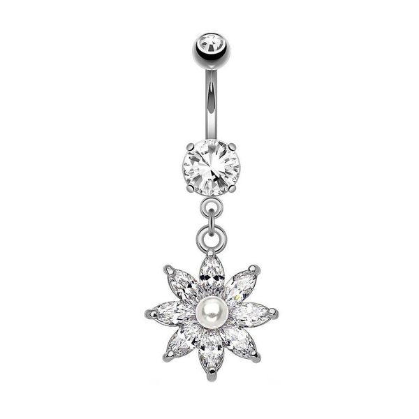 Taffstyle Bauchnabelpiercing Piercing Chirurgenstahl Kristall Perle günstig online kaufen