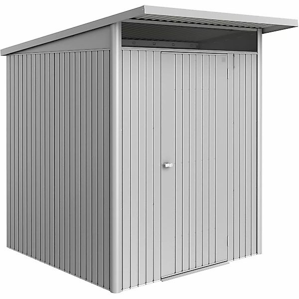 Biohort Metall-Gerätehaus AvantGarde ECO Gr. A1 silber-metallic Standardtür günstig online kaufen