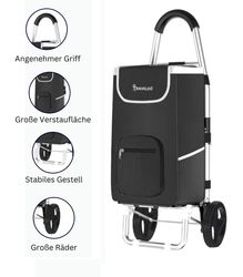 Cheffinger Einkaufstrolley 56L Einkauf Trolley - günstig online kaufen