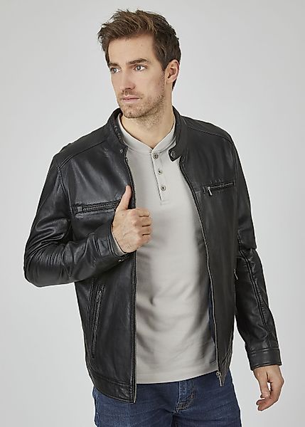 bugatti Lederjacke BUDANILO (1-St) mit Reißverschlüssen günstig online kaufen