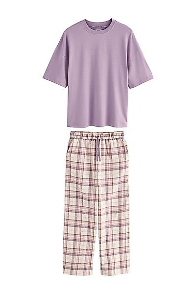 Next Pyjama Kurzärmeliger Schlafanzug, Baumwoll-Modalgemisch (2 tlg) günstig online kaufen