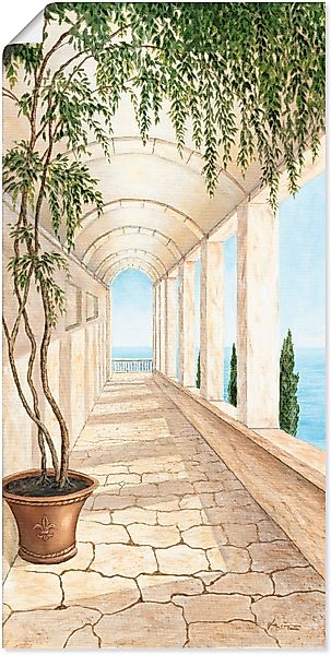Artland Wandbild "Capri" Gebäude 1 Stk. tlg. als Alubild, Outdoorbild, Lein günstig online kaufen