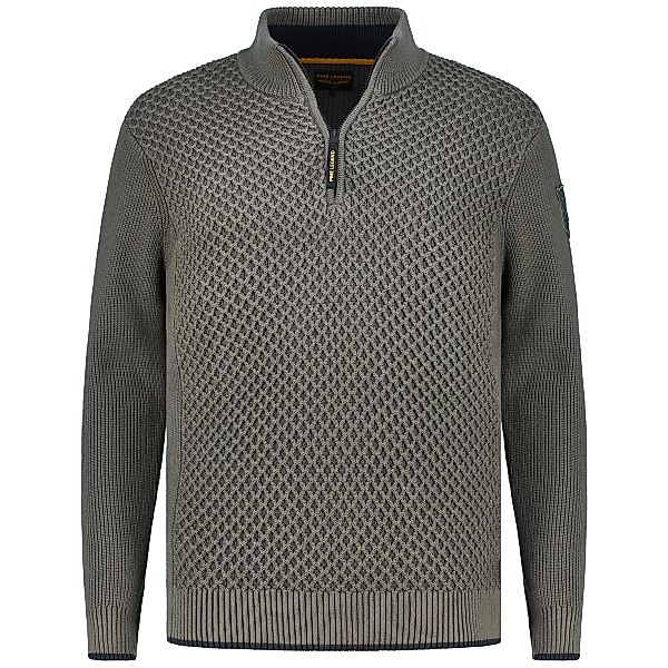 PME LEGEND Pullover mit Troyerkragen Farbe anthrazit Größe: 4XL günstig online kaufen