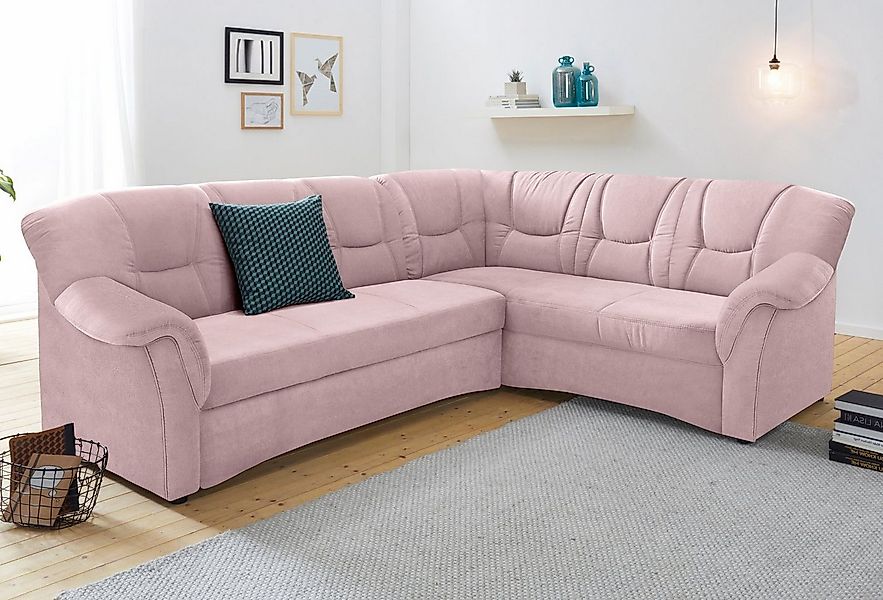 DOMO collection Ecksofa "Sarafina zeitlos und komfortabel, optional mit Fed günstig online kaufen