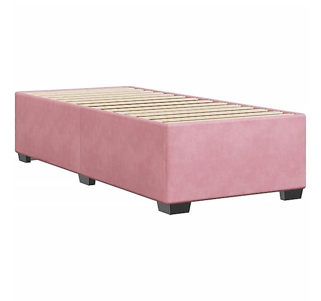 vidaXL Bett Bettgestell Rosa 90x190 cm Samt günstig online kaufen