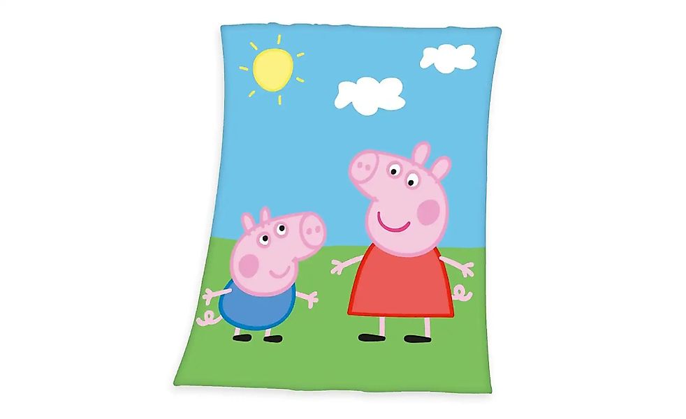 Herding Plaid  Peppa Wutz ¦ mehrfarbig ¦ Fleece ¦ Maße (cm): B: 130 H: 1 De günstig online kaufen