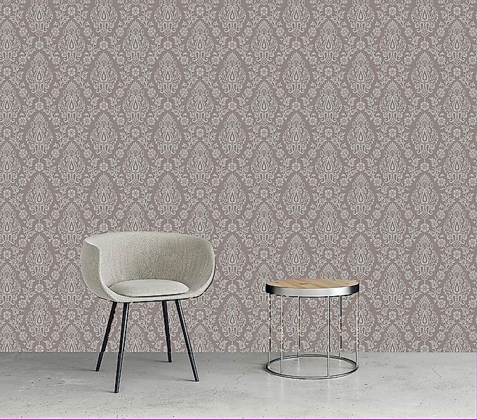 queence Vinyltapete »Catriona«, bedruckt-Barock-Antikoptik-Kunst, 90x250cm, günstig online kaufen
