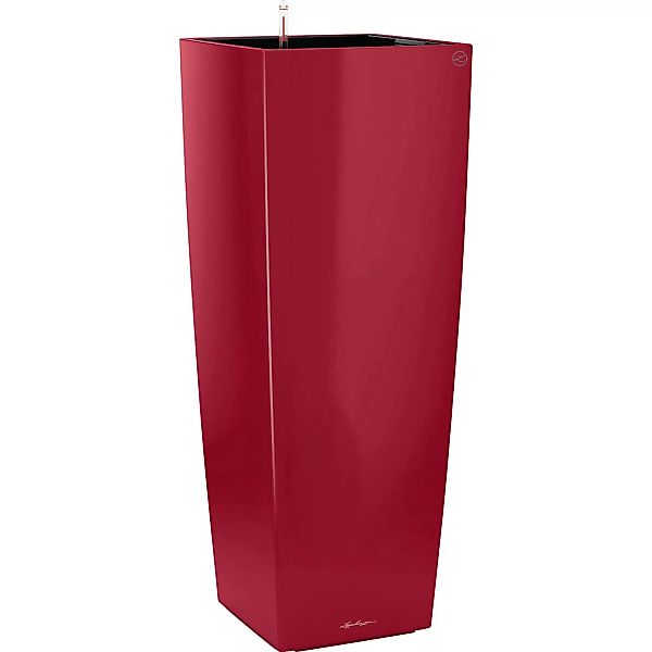 Lechuza Pflanzgefäß Cubico Alto Premium 40 cm x 40 cm Scarlet Rot hochglanz günstig online kaufen