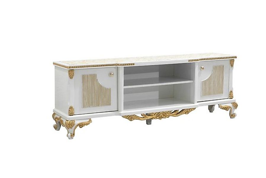 Xlmoebel TV-Schrank Klassisches TV-Schrank aus Holz Barock-Stil (TV-Schrank günstig online kaufen