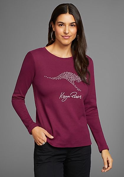 KangaROOS Sweatshirt Langarm, figurumspielend, unifarben, mit günstig online kaufen