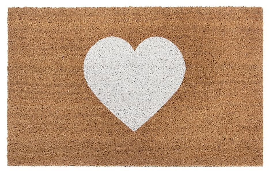 HANSE Home Fußmatte »Mix Mats Kokos Heart, Türmatte«, rechteckig, 15 mm Höh günstig online kaufen