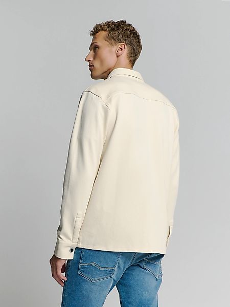 NO EXCESS Langarmhemd No Excess Sweat Overshirt mit Knopfverschluss günstig online kaufen