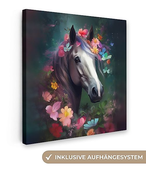 OneMillionCanvasses® Leinwandbild Pferd - Natur - günstig online kaufen
