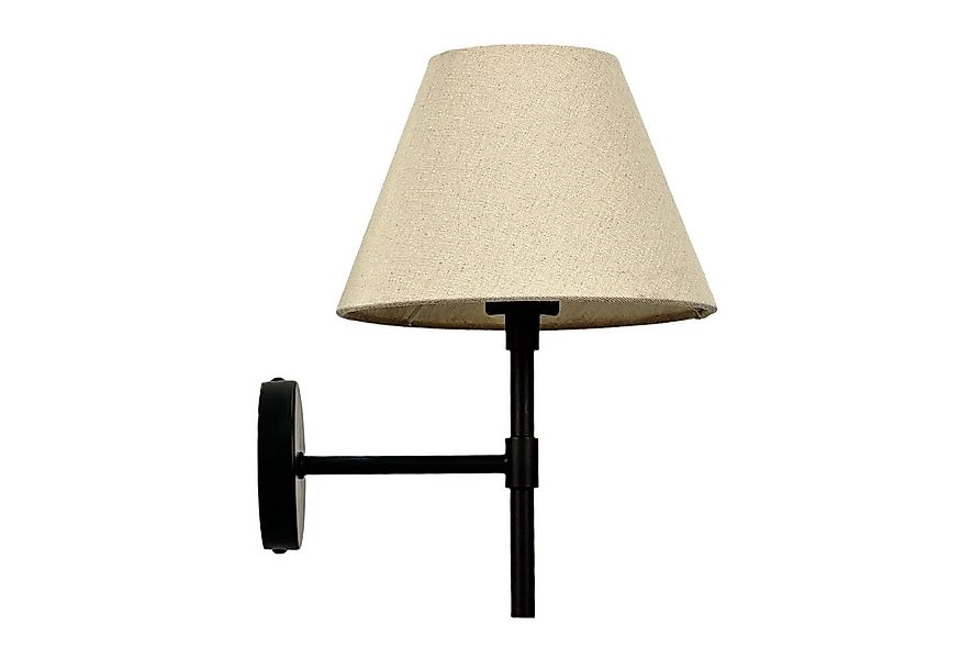 relaxdays Wandleuchte Schlichte Wandlampe mit Stoffschirm, Ohne Leuchtmitte günstig online kaufen