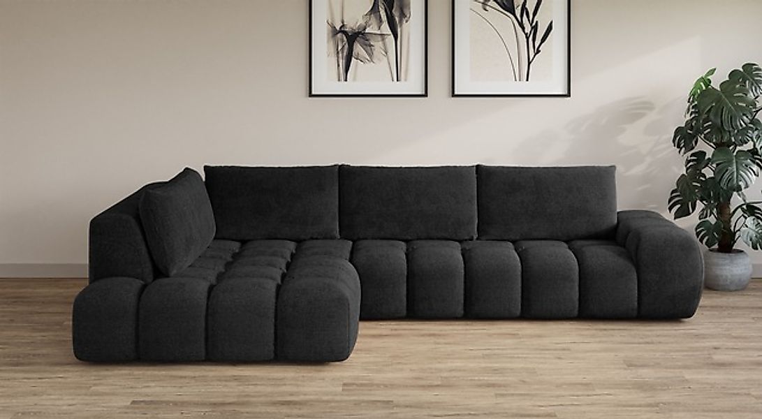 OTTO home Ecksofa »AZITA L-Form, XXL 352 cm Designsofa in Bubble-Opitk« los günstig online kaufen