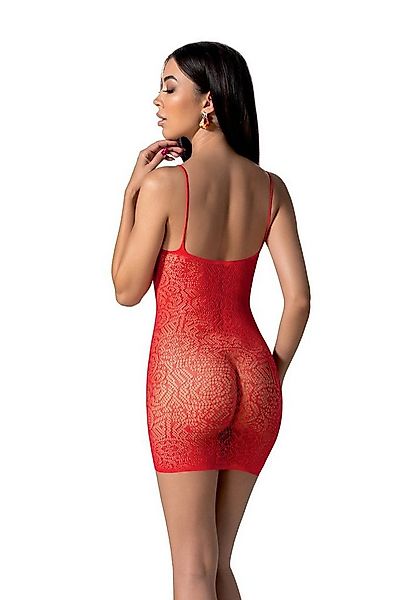 Passion Netzkleid Minikleid in rot Netzkleid transparent elastisch (1-tlg) günstig online kaufen