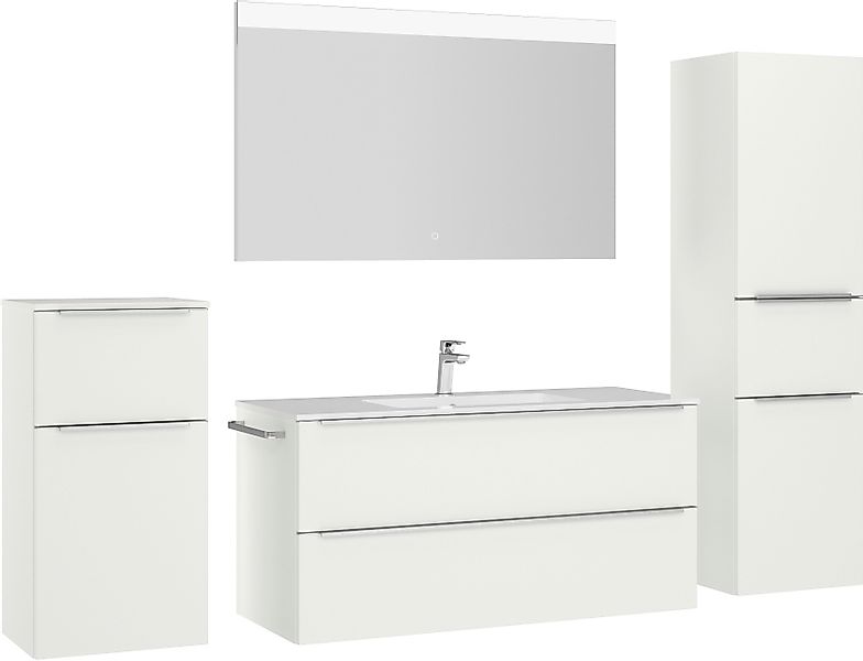 nobilia® Badmöbel-Set Levere, (4-St., vormontiert, mit günstig online kaufen