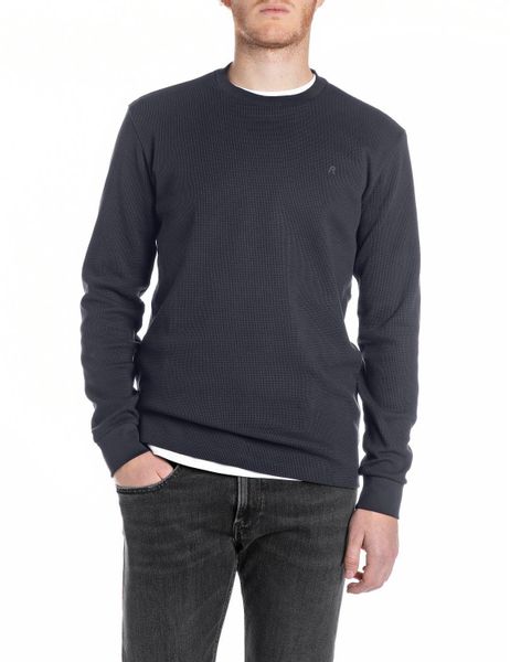 Replay Longsleeve Regular Fit, Rundhalsform günstig online kaufen