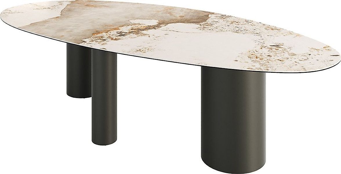 DELIFE Esstisch Edge, Oval Keramik Minas günstig online kaufen
