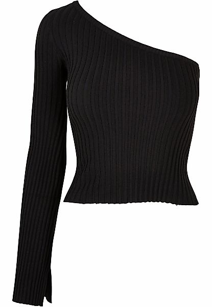 URBAN CLASSICS Rundhalspullover Urban Classics Damen Ladies Short Rib Knit günstig online kaufen