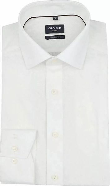 OLYMP Luxor Hemd Flower Ton-Sur-Ton Off White - Größe 43 günstig online kaufen