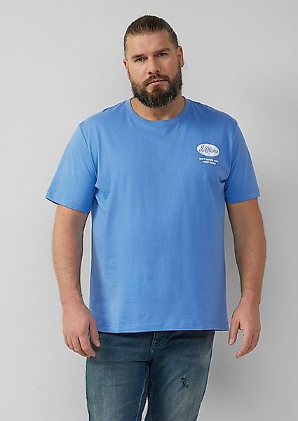 s.Oliver Kurzarmshirt Baumwoll-T-Shirt mit Crew Neck und Artwork günstig online kaufen