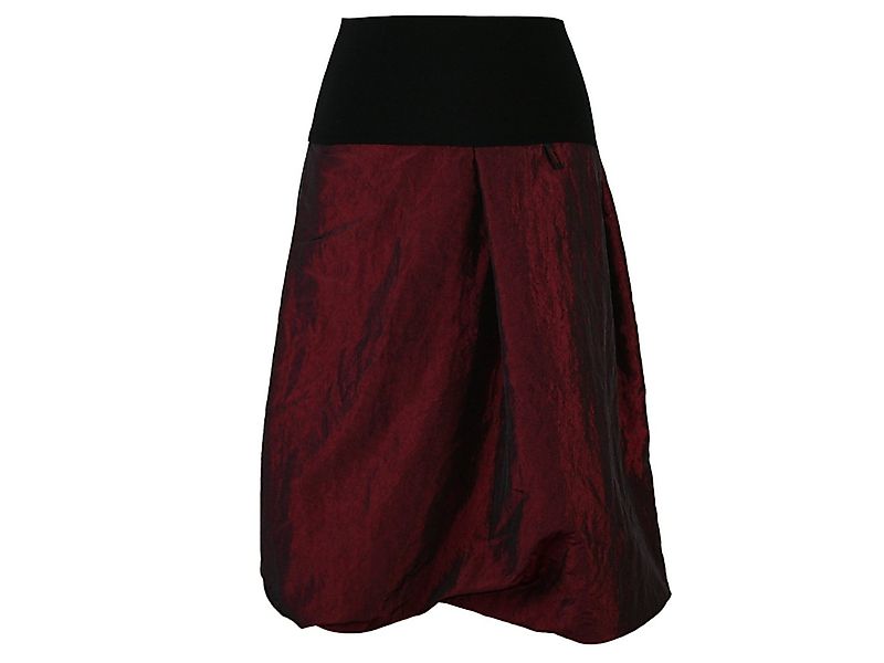 dunkle design Ballonrock A-Linie Taft 65cm Uni oder Bestickt elastischer Bu günstig online kaufen