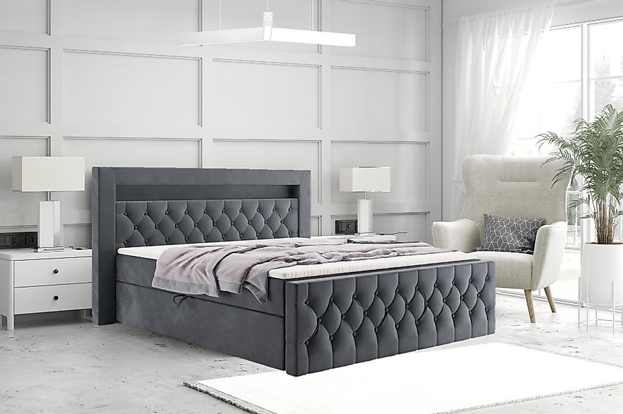 Labett Boxspringbett GOLD 9 mit LED, günstig online kaufen