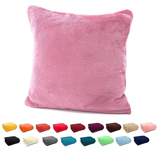 heimtexland Dekokissen Flanell Soft Kuschelkissen Plüsch Kissenbezug, super günstig online kaufen