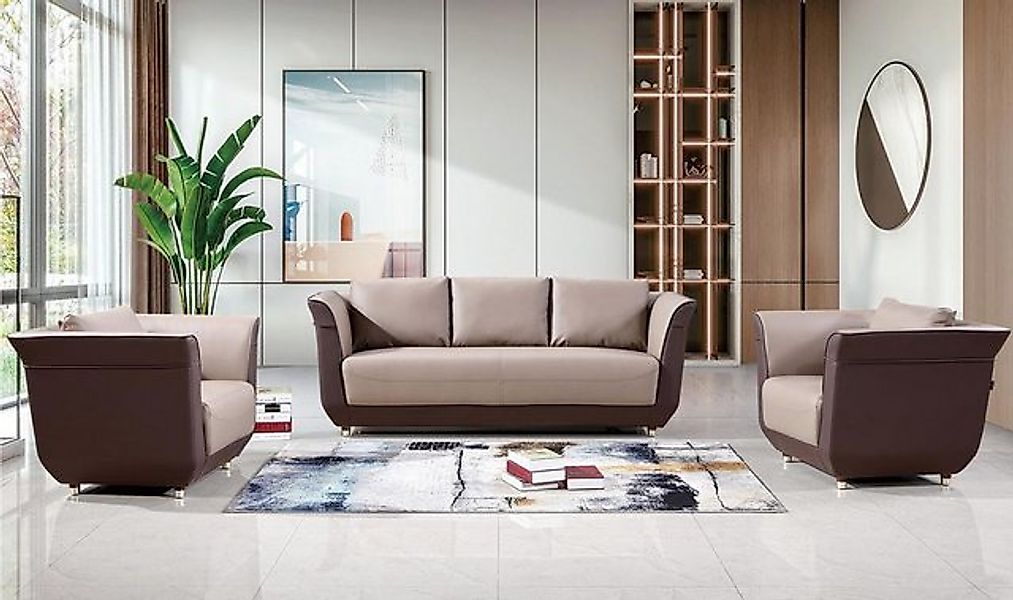 Xlmoebel Sofa Sofa Sitzgarnitur Polstermöbel Design 3+2+1 Set Stoffbezüge, günstig online kaufen