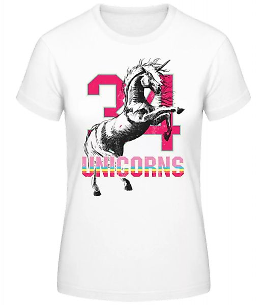 34 Unicorns · Frauen Basic T-Shirt günstig online kaufen