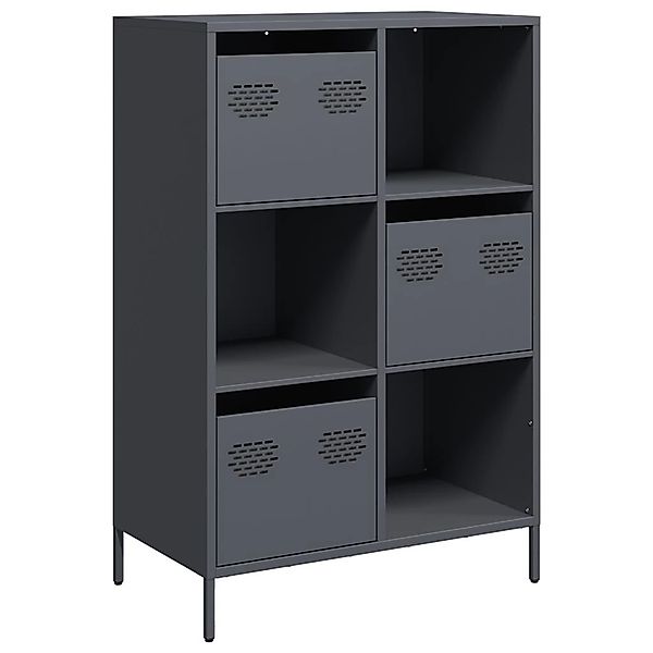 vidaXL Highboard Anthrazit 68x39x103,5 cm Stahl 851408 günstig online kaufen
