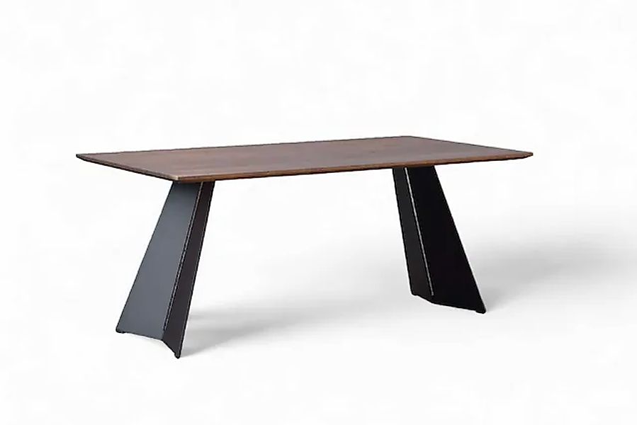 OTTO home Esstisch "Winteregg Küchentisch, Metall-Wangengestell, Wildeiche günstig online kaufen