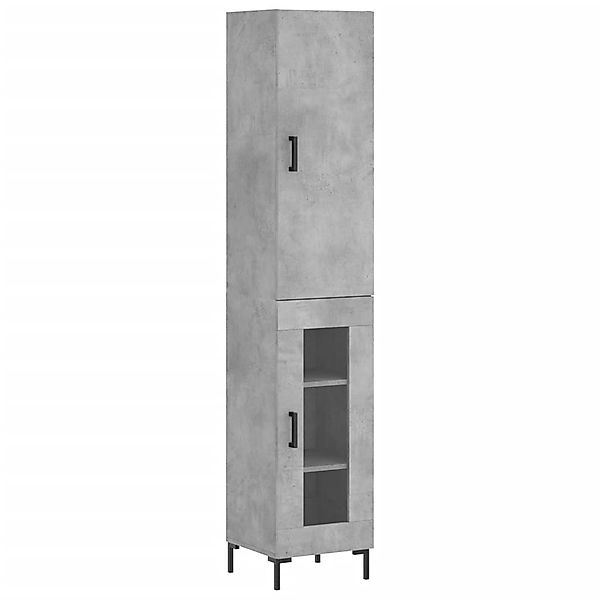 vidaXL Highboard Highboard Betongrau 34,5x34x180 cm günstig online kaufen