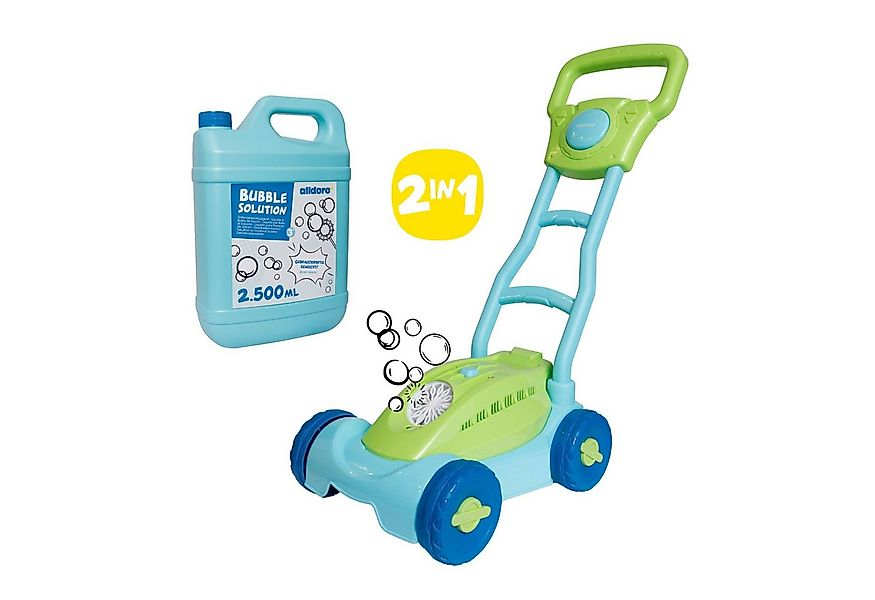 alldoro Seifenblasenspielzeug 2 in 1 Set: Seifenblasen-Rasenmäher mit 2,5L günstig online kaufen