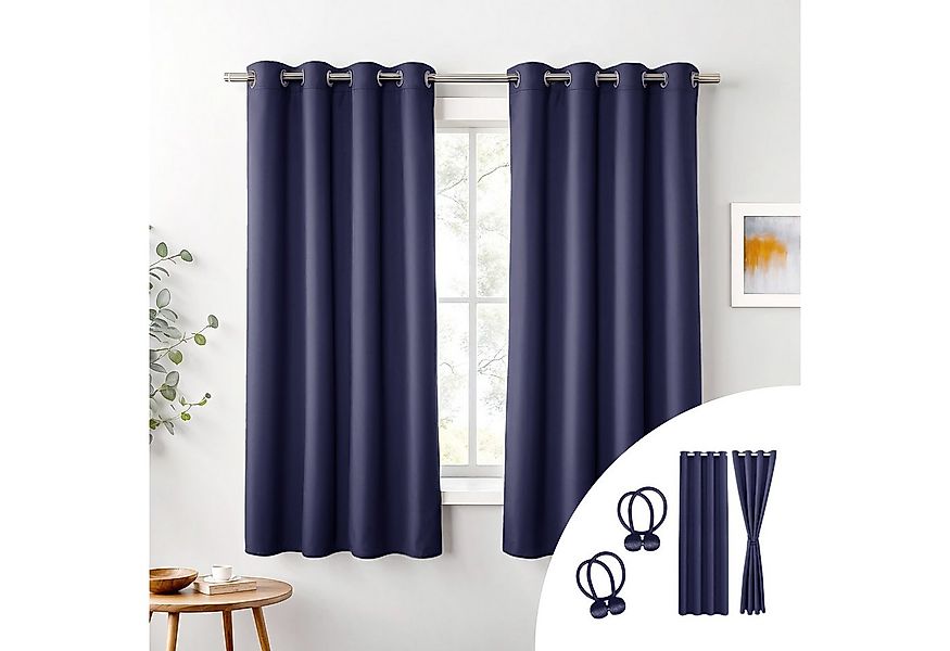 Cozyor Verdunkelungsvorhang 2er-Set inkl. 2 Magnethalter, thermoisolierend, günstig online kaufen