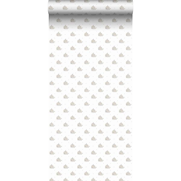 Sanders & Sanders Tapete Walen Braun Und Weiß 53 Cm X 10 M - 640565 günstig online kaufen